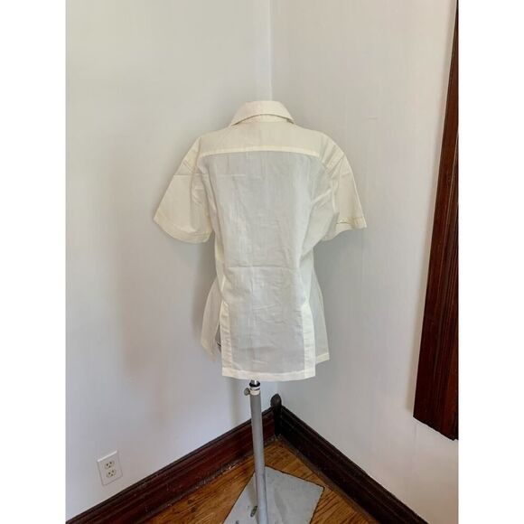 VTG Barong Tagalog Shirt Men’s SMALL Filipino Embroidered Ivory Button Shirt - Picture 11 of 12